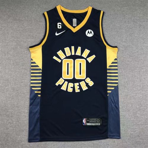 Vintage INDIANA PACERS #00 Bennedict Mathurin basketball jersey black