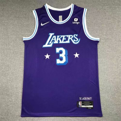 Los Angeles Lakers Anthony Davis basketball jersey purple
