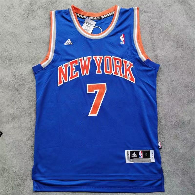 New York Knicks 7 Carmelo Anthony Blue Basketball Jerseys Cheap