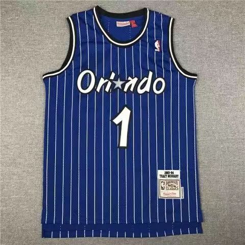Orlando Magic Tracy McGrady basketball jersey blue