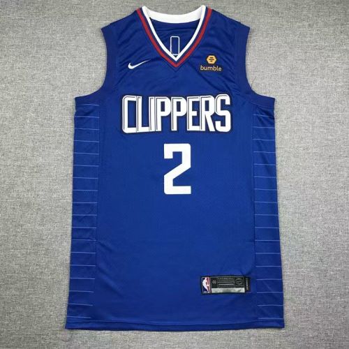 Los Angeles Clippers Kawhi Leonard basketball jersey blue