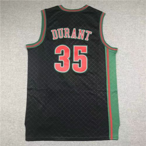 Seattle Supersonics Kevin Durant basketball jersey black