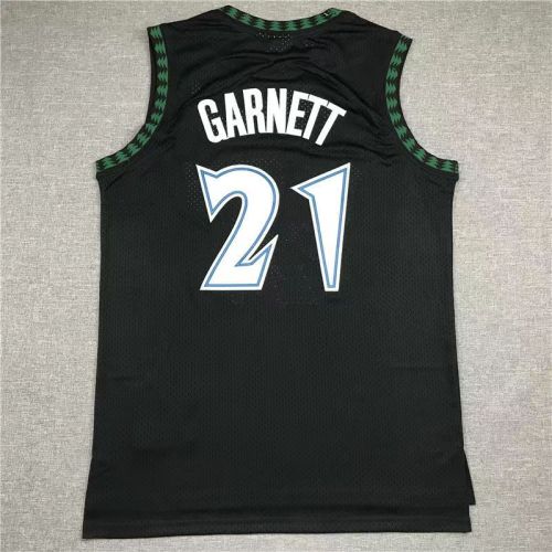 Minnesota Timberwolves Kevin Garnett basketball jersey black