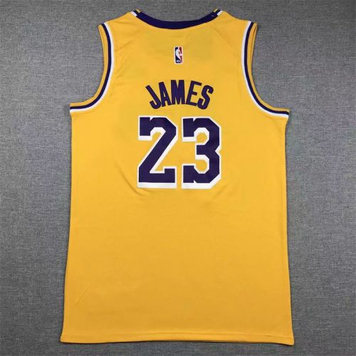 Los Angeles Lakers Lebron James 23# basketball jersey yellow
