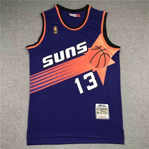 steve nash #13 Phoenix Suns basketball jersey purple
