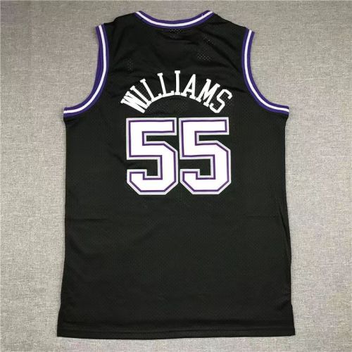 Sacramento Kings Jason Williams basketball jersey black