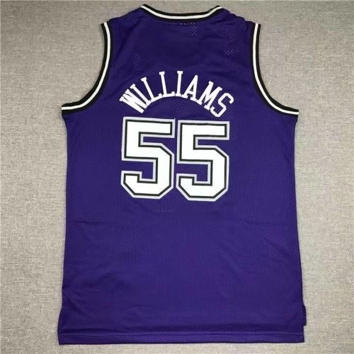 Sacramento Kings Jason Williams basketball jersey purple