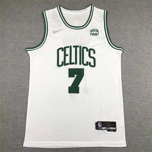 Boston Celtics  jaylen brown basketball jersey white