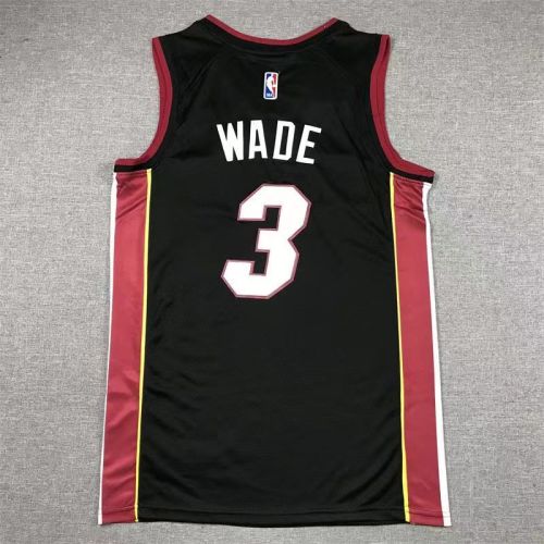Miami Heat  dwyane wade basketball jersey black