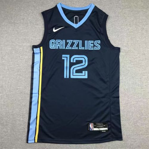 Memphis Grizzlies Ja Morant basketball jersey navy