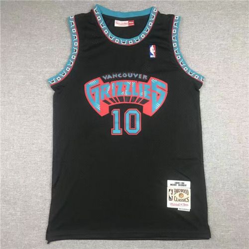 Vancouver Grizzlies Mike Bibby basketball jersey black