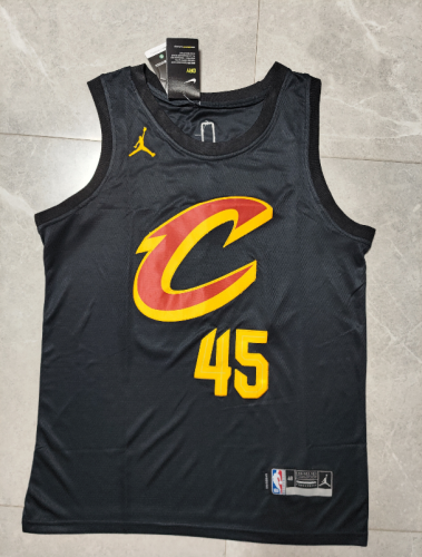 donovan mitchell #45 Cleveland Cavs basketball jersey black