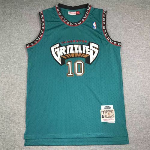 Vancouver Grizzlies Mike Bibby basketball jersey green