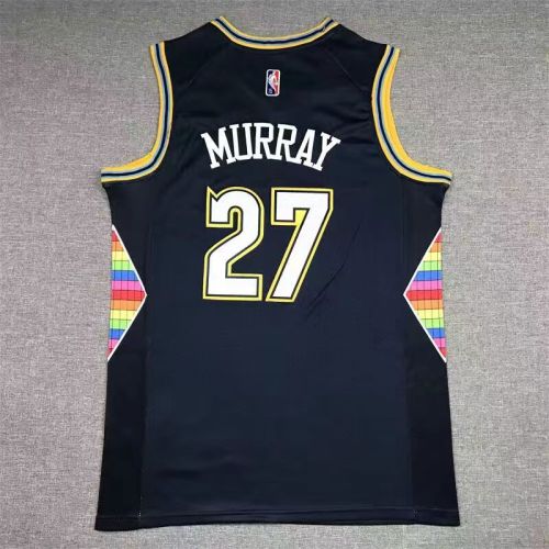 Denver Nuggets Jamal Murray basketball jersey navy blue