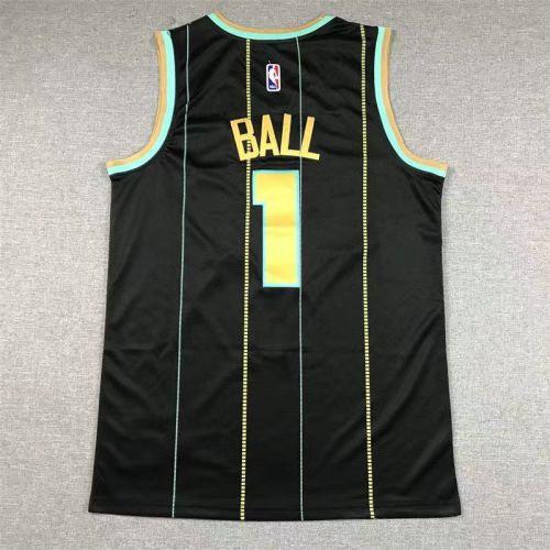 Charlotte Hornets LaMelo Ball basketball jersey black