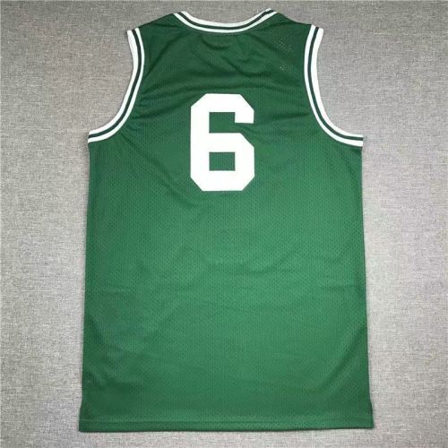 Boston Celtics  bill russel basketball jersey green