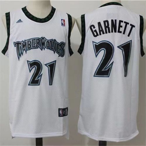 Minnesota Timberwolves Kevin Garnett basketball jersey white