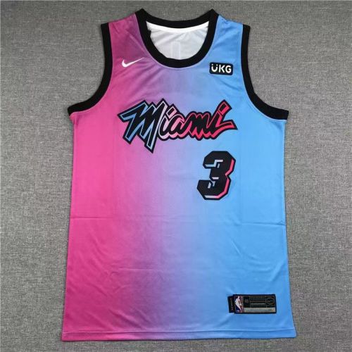 Miami Heat  dwyane wade basketball jersey pink