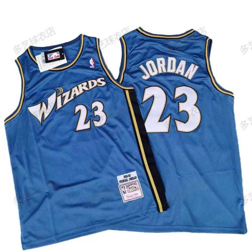 Michael Jordan #23 Washington Wizards basketball jersey blue