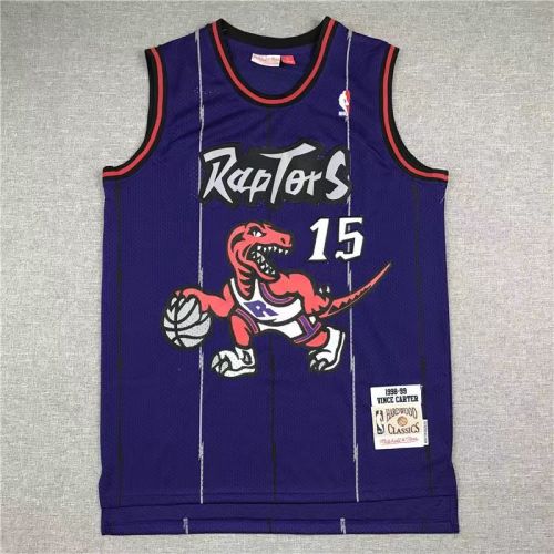 Toronto Raptors Vince Carter basketball jersey purple
