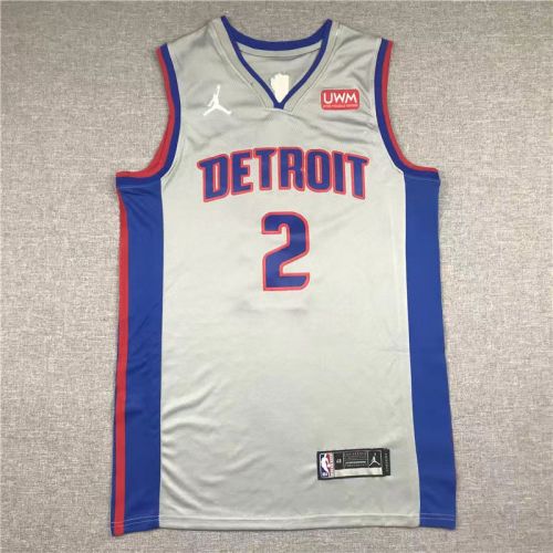 Detroit Pistons Cade Cunningham basketball jersey Gray