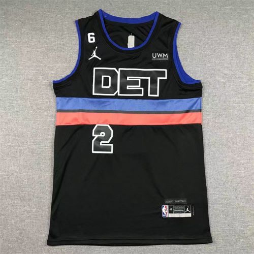 Detroit Pistons Cade Cunningham basketball jersey Black