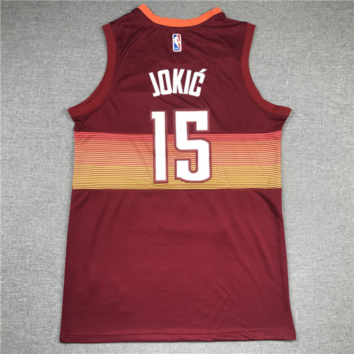 Denver Nuggets Nikola Jokic basketball jersey Red