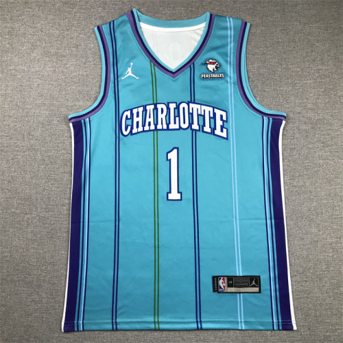 Charlotte Hornets LaMelo Ball basketball jersey Blue