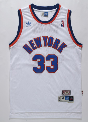 New York Knicks Patrick Ewing basketball jersey white