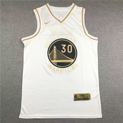 Golden State Warriors Stephen Curry basketball jersey White