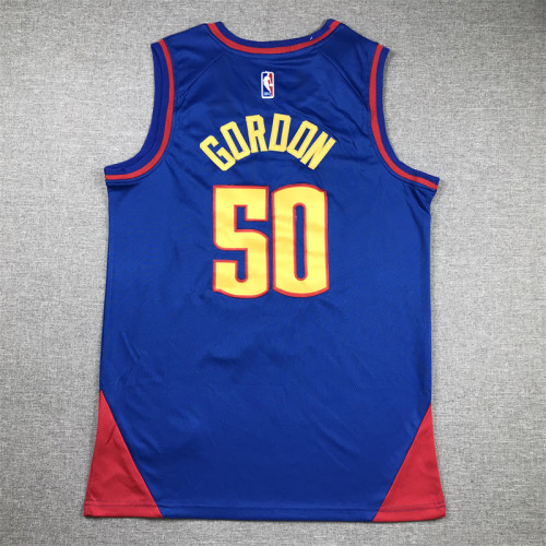Denver Nuggets Aaron Gordon basketball jersey Blue