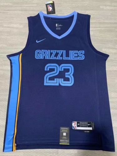 Memphis Grizzlies derrick rose basketball jersey Navy blue