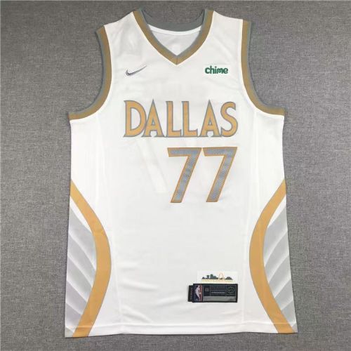 Dallas Mavericks Luca Doncic basketball jersey White