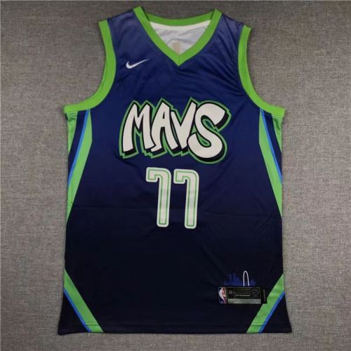 Dallas Mavericks Luca Doncic basketball jersey blue