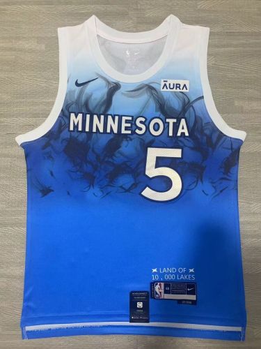 Minnesota Timberwolves Anthony Edwards basketball jersey blue