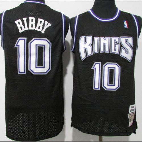 Sacramento Kings Mike Bibby basketball jersey black
