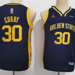 Youth Size Stephen Curry Golen State Warriors Jersey Name Number All Stitched Black