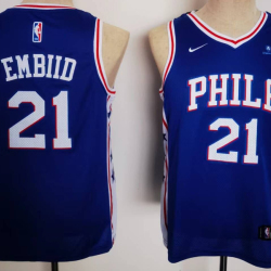 Youth Size Philadelphia 76ers Joel Embiid Retro Vintage Jersey Name Number All Stitched