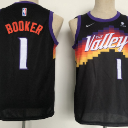 Youth Size Devin Booker Phoenix Suns Jersey Name Number All Stitched Black