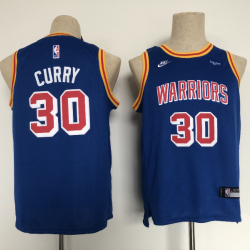 Youth Size Stephen Curry GolDen State Warriors Jersey Name Number All Stitched Blue