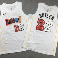 Youth Size Jimmy Butler Miami Heat Jersey Name Number All Stitched White