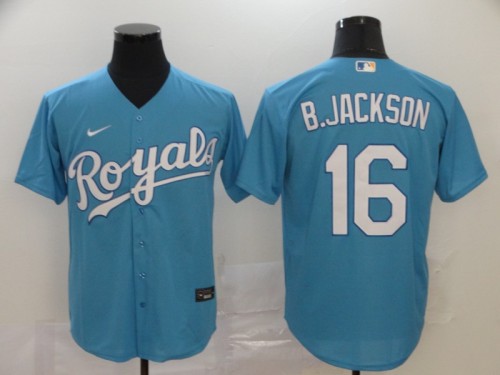bo Jackson Kansas City Royals Baseball JERSEY blue