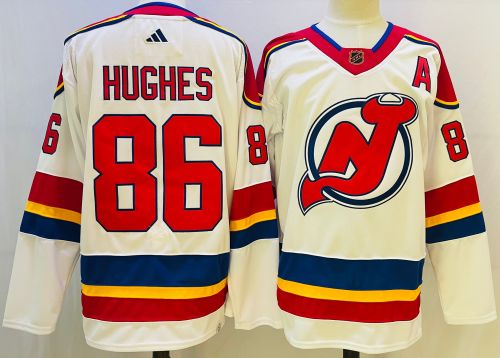 New Jersey Devils Jack Hughes Hockey  JERSEY