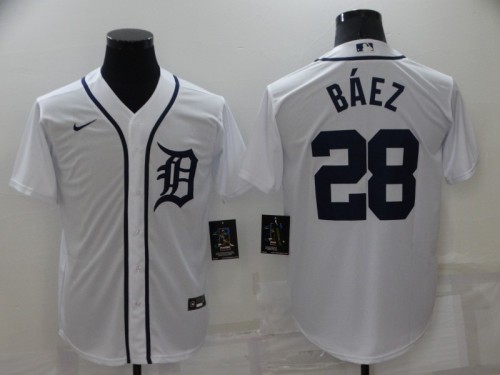 Javier Baez Detroit Tigers Baseball JERSEY white