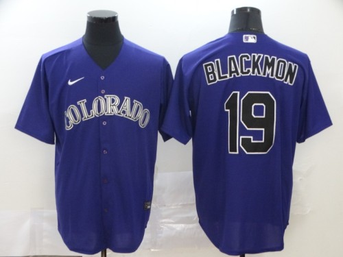 Colorado Rockies Charlie Blackmon Baseball JERSEY purple