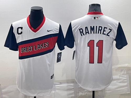 Jose Ramirez Cleveland Indians Baseball JERSEY white