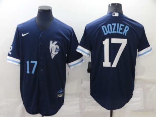 Hunter Dozier  Kansas City Royals Baseball JERSEY blue