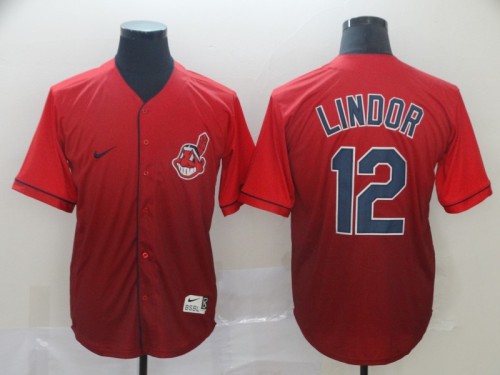 Franciso Lindor Cleveland Indians Baseball JERSEY red