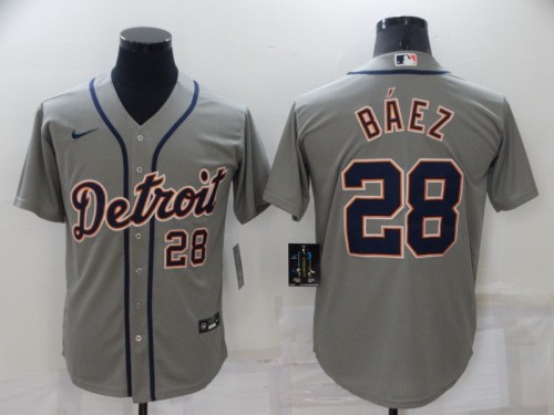 Javier Baez Detroit Tigers Baseball JERSEY gray