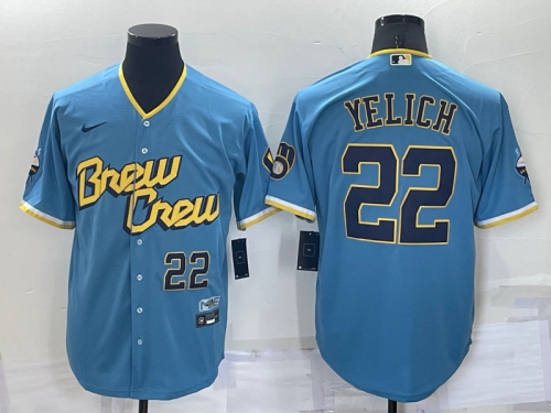 Milwaukee Brewers Christian Yelich Baseball JERSEY
